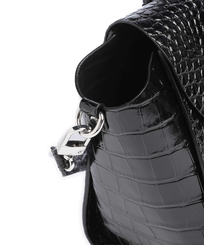 Vivienne Westwood Betty Embossed Croc Medium Handbag black
