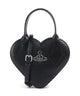 Vivienne Westwood Josephine Heart Embossed Croc Mini Torbu black