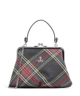 Vivienne Westwood Granny Frame Saffiano Printed Torbu chelsea tartan