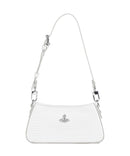 Vivienne Westwood Tasha Embossed Croc Mini Torba preko ramena white