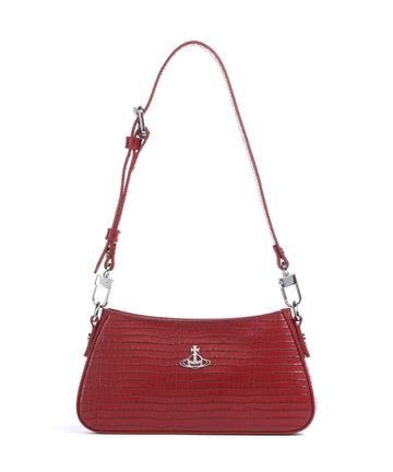 Vivienne Westwood Tasha Embossed Croc Mini Torba preko ramena red