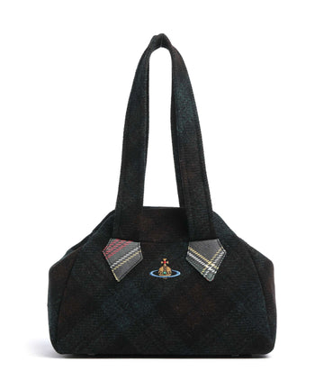Vivienne Westwood Archive Harris Tweed Check Medium Torba preko ramena dark check