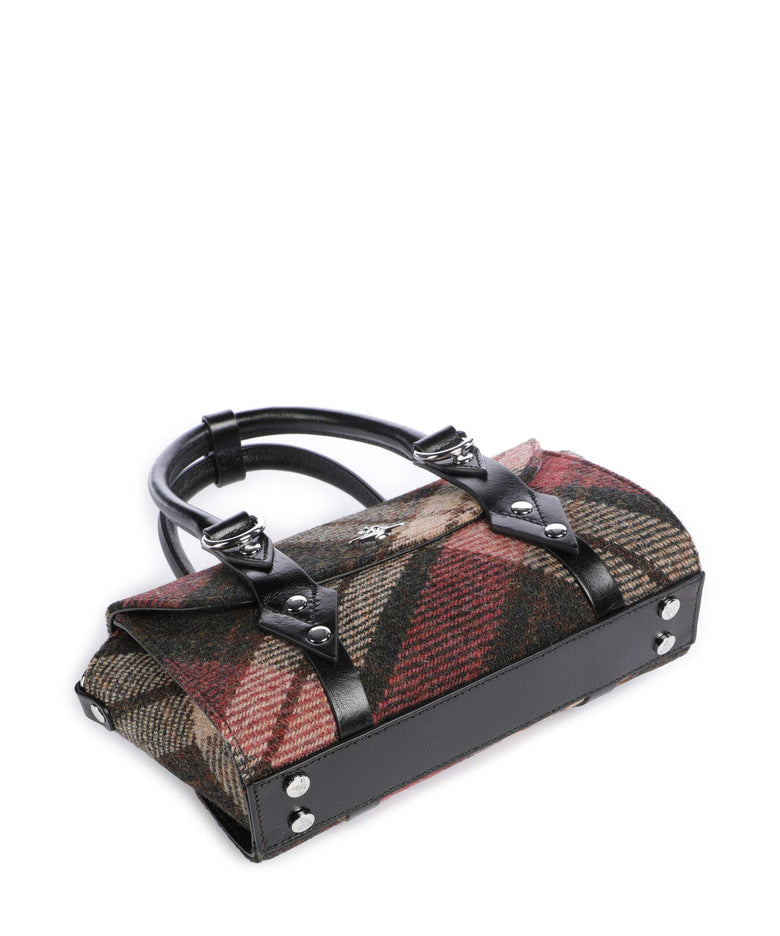 Vivienne Westwood Bettina Harris Tweed Check Mini Handbag light check