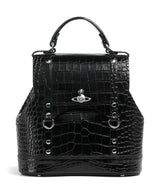 Vivienne Westwood Max Embossed Croc Small Ruksak black