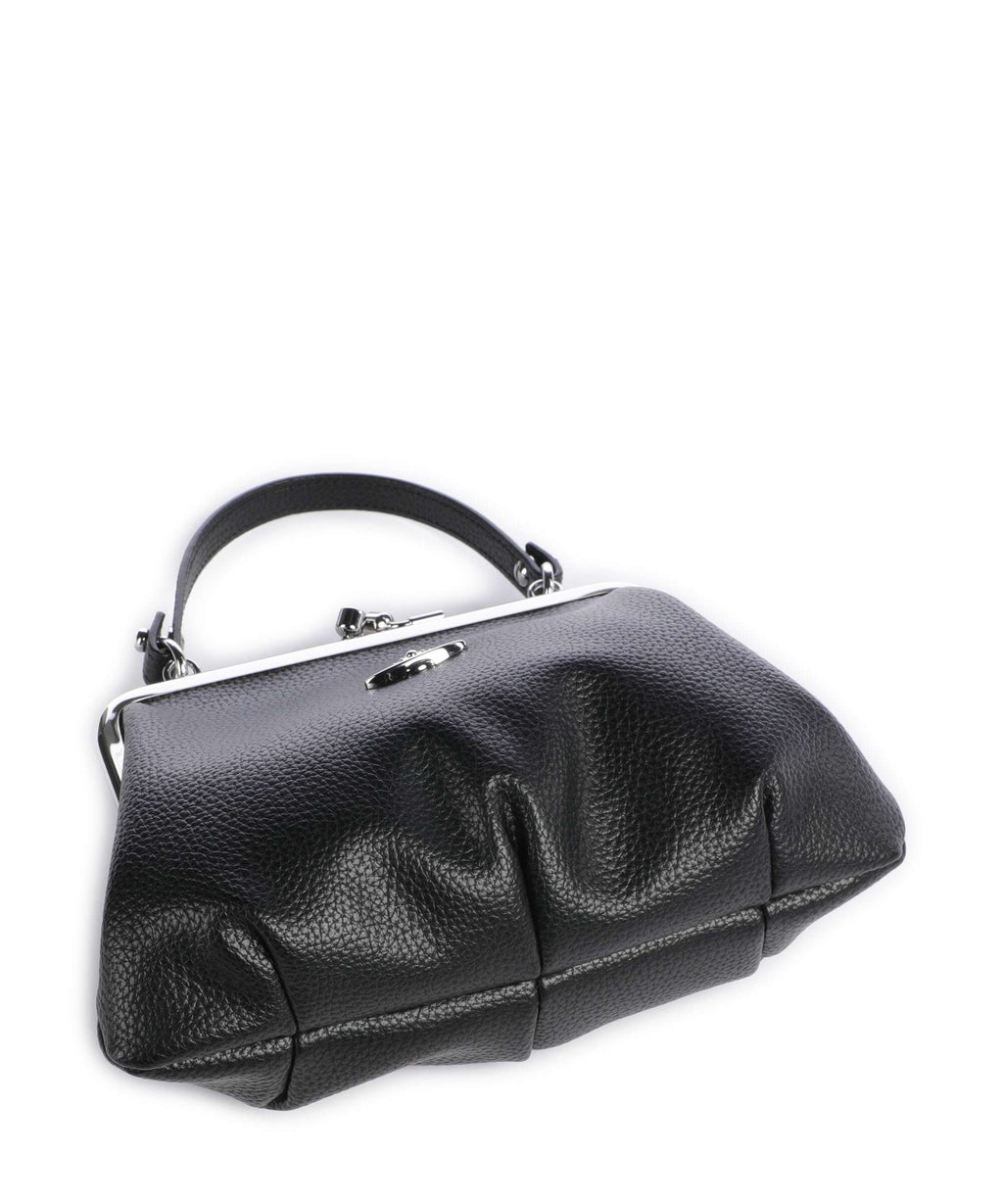 Vivienne Westwood Granny Frame Grain Handbag black