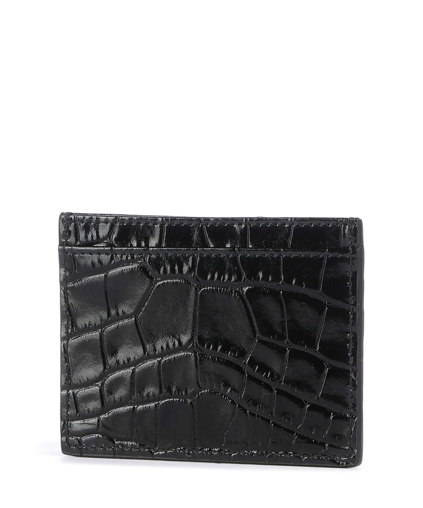 Vivienne Westwood Embossed Croc Credit card holder black