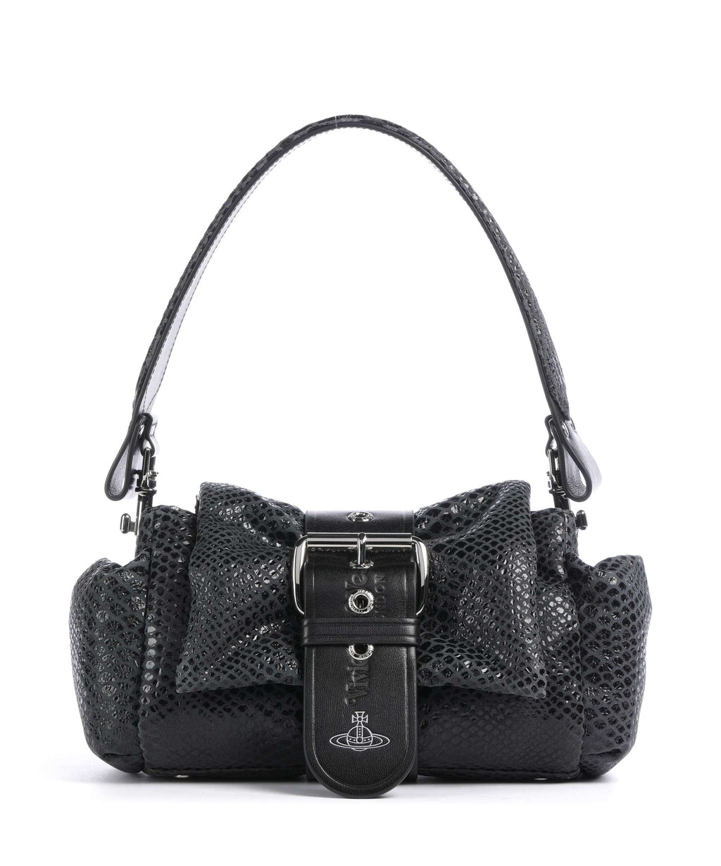 Vivienne Westwood Hazel Snake Effect Shoulder bag dark grey