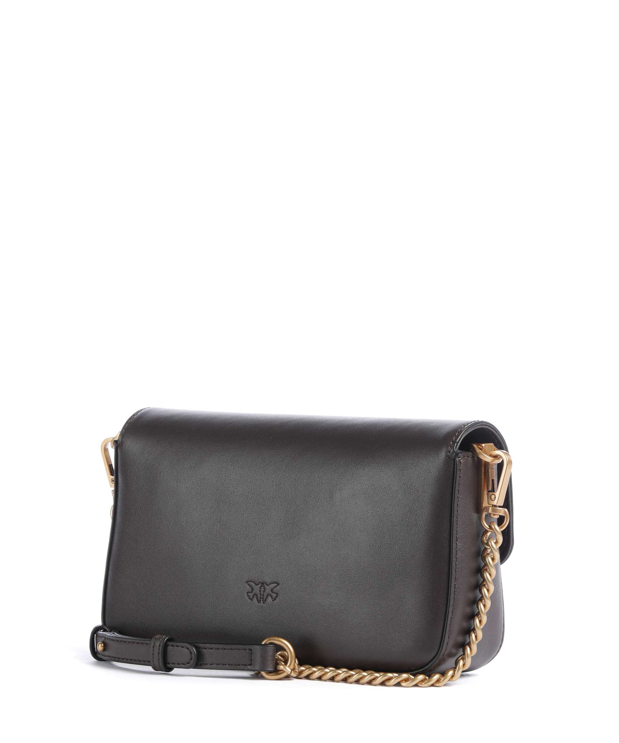 Pinko Love One Mini Slouchy Crossbody bag marrone marasca/antique gold