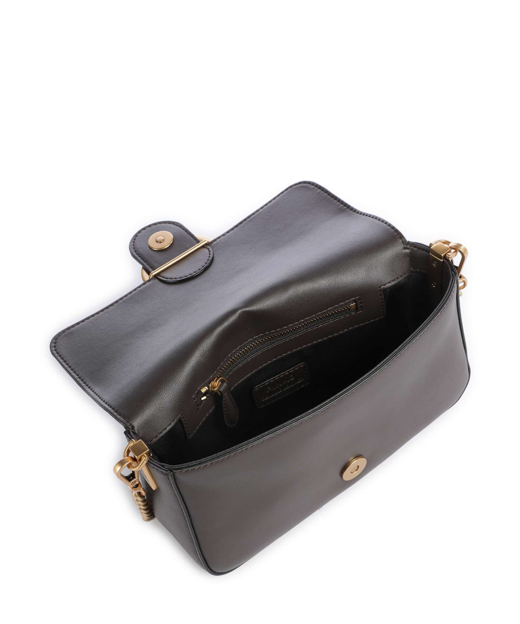 Pinko Love One Mini Slouchy Crossbody bag marrone marasca/antique gold