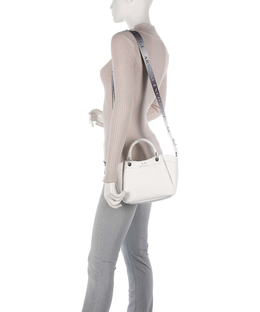 Armani Exchange Wave S Handbag bianco