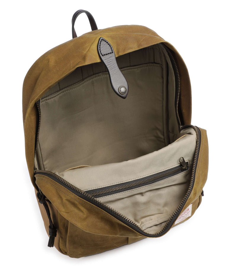 Filson Oil Finish Tin Cloth Journeyman Backpack tan