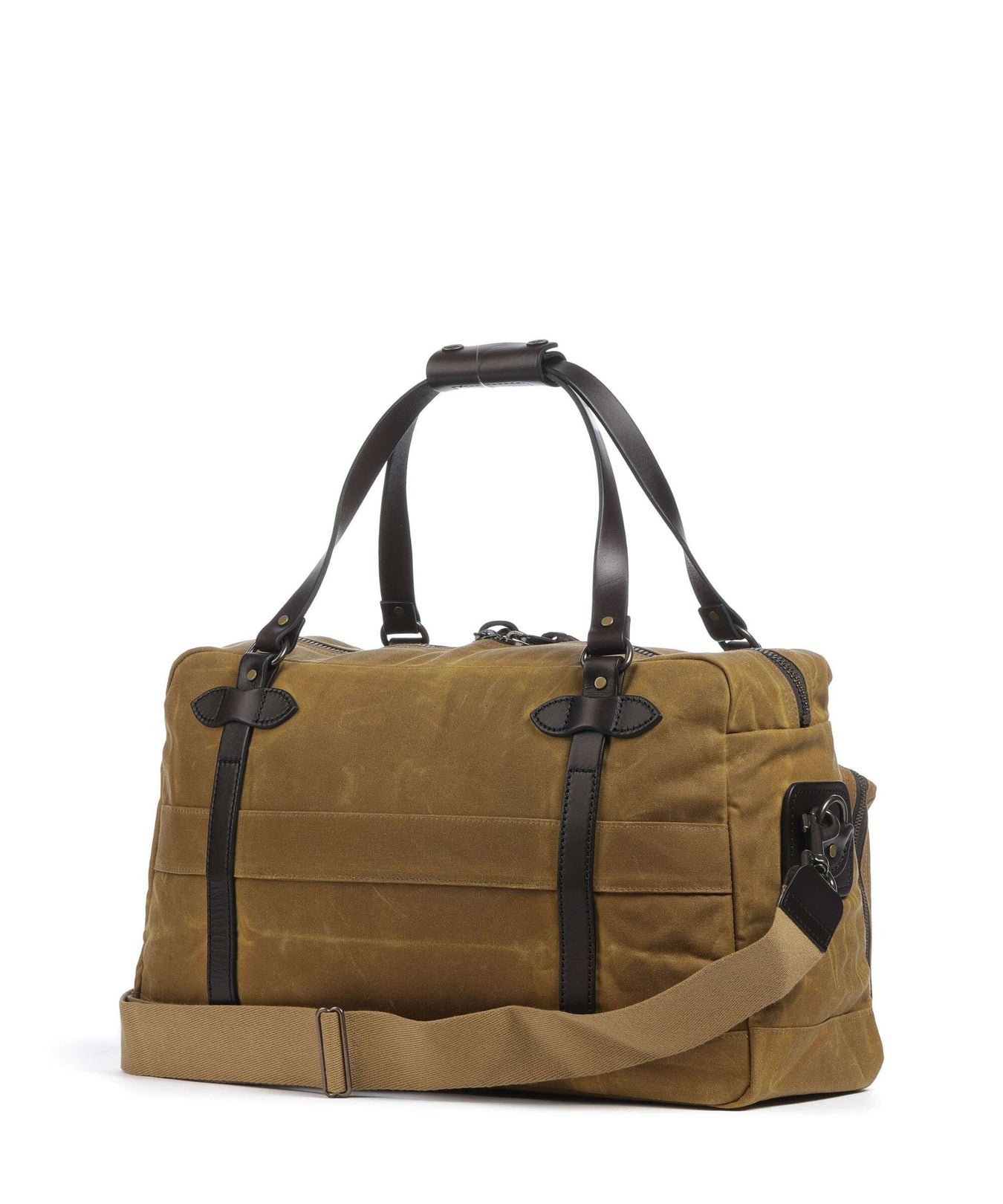 Filson Oil Finish Tin Cloth 24HR Duffle Weekend bag dark tan