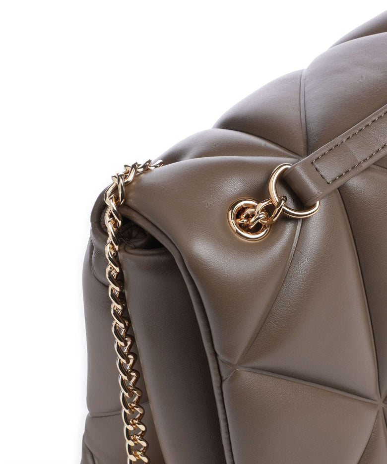 Love Moschino Embossed Q Shoulder bag mud