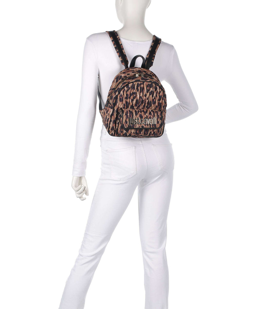 Just Cavalli Backpack iconic leo print
