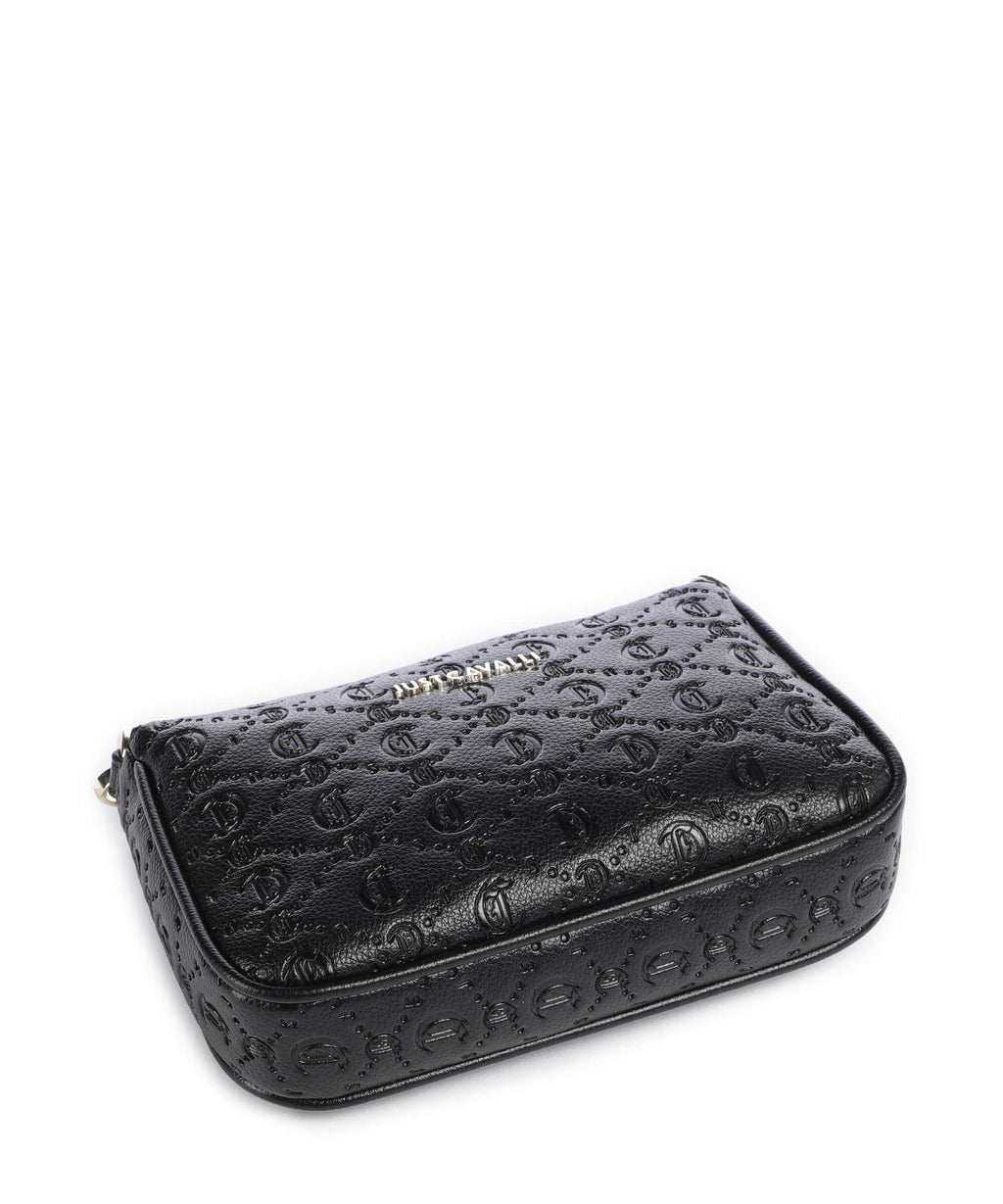 Just Cavalli All Over Gothic Shoulder bag black