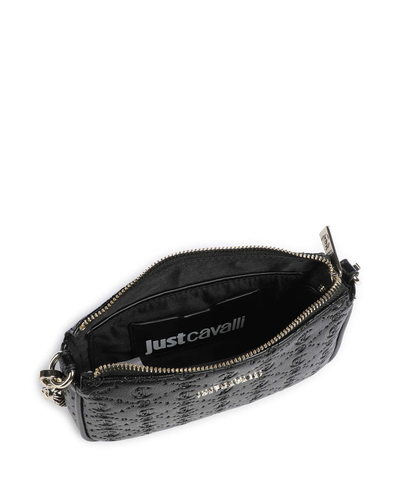 Just Cavalli All Over Gothic Shoulder bag black
