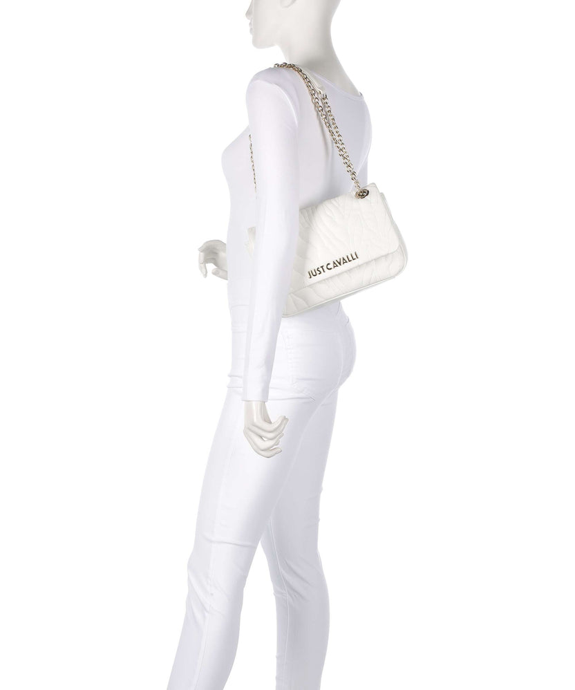 Just Cavalli Quilted Zebra Shoulder bag white
