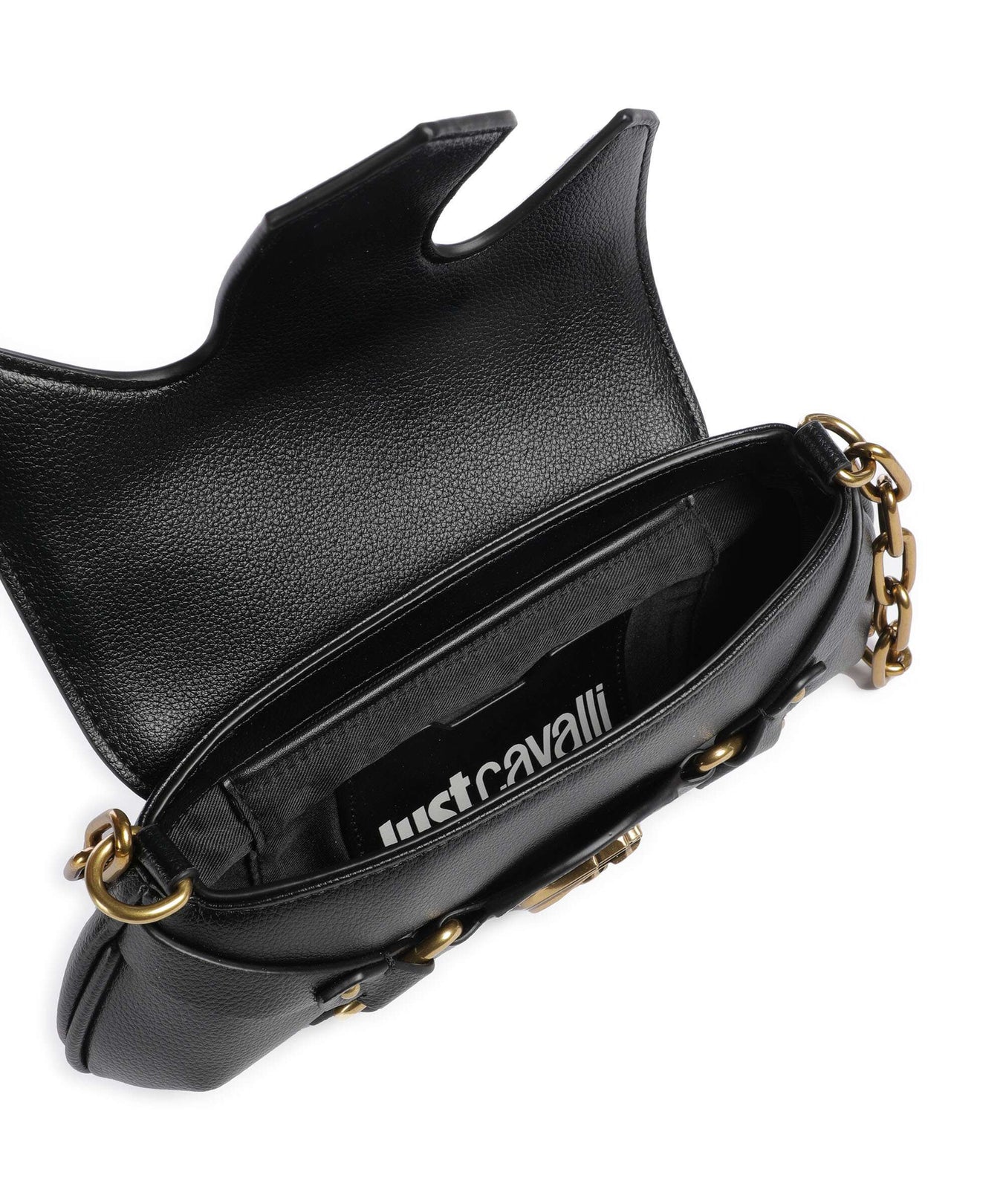 Just Cavalli Crossed Laces Shoulder bag black