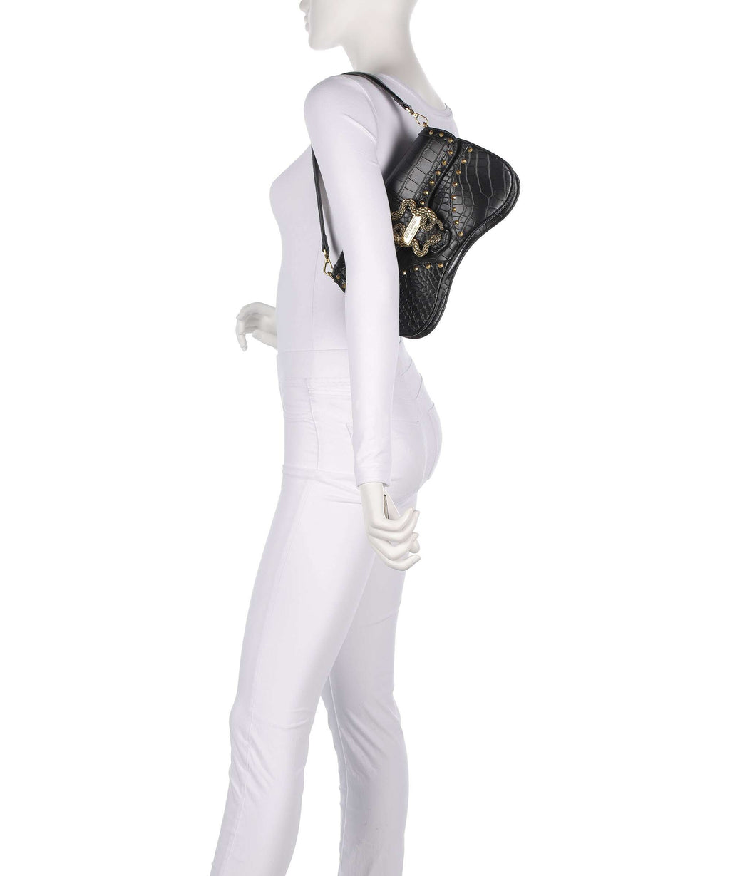 Just Cavalli Iconic Snakes Shoulder bag black