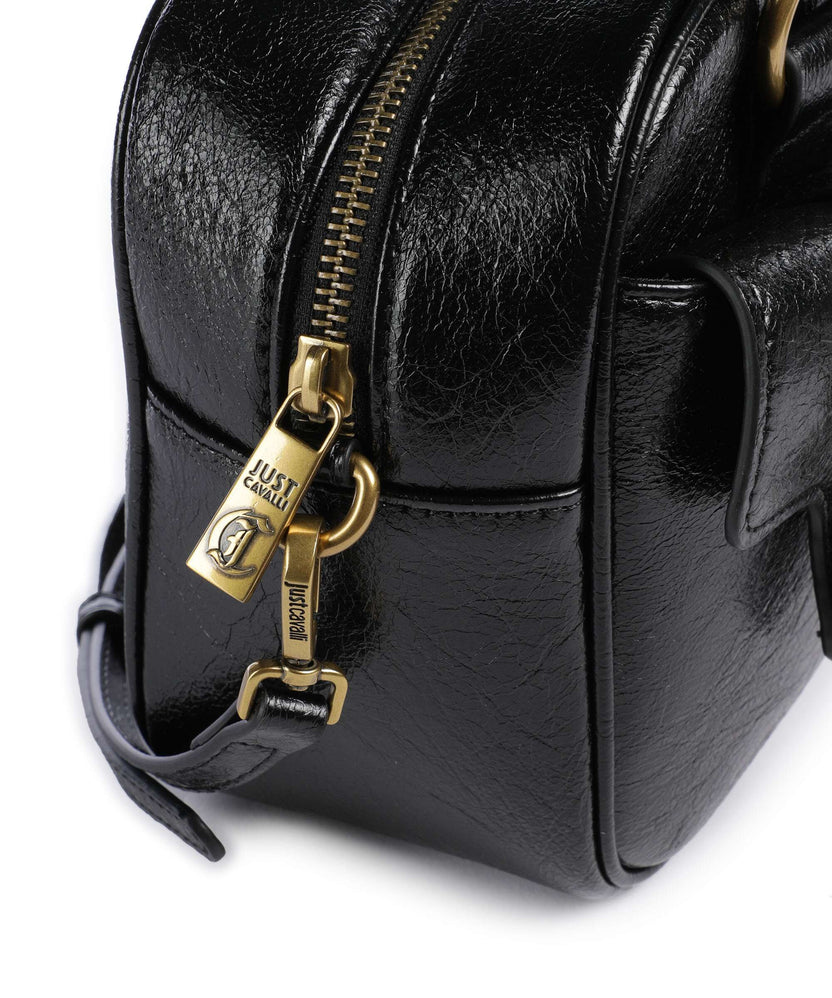 Just Cavalli Iconic Snakes Pockets Handbag black