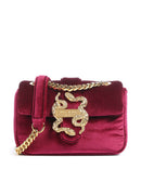 Just Cavalli Iconic Snakes Puffy Torba preko ramena dark purple