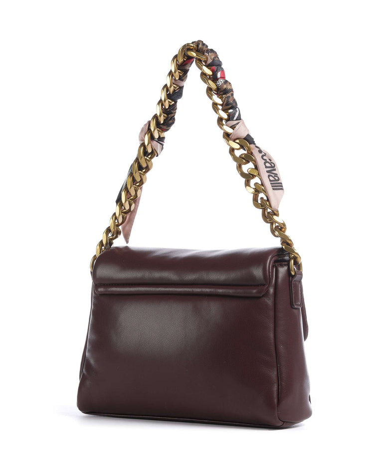 Just Cavalli Puffy Foulard Shoulder bag dark purple
