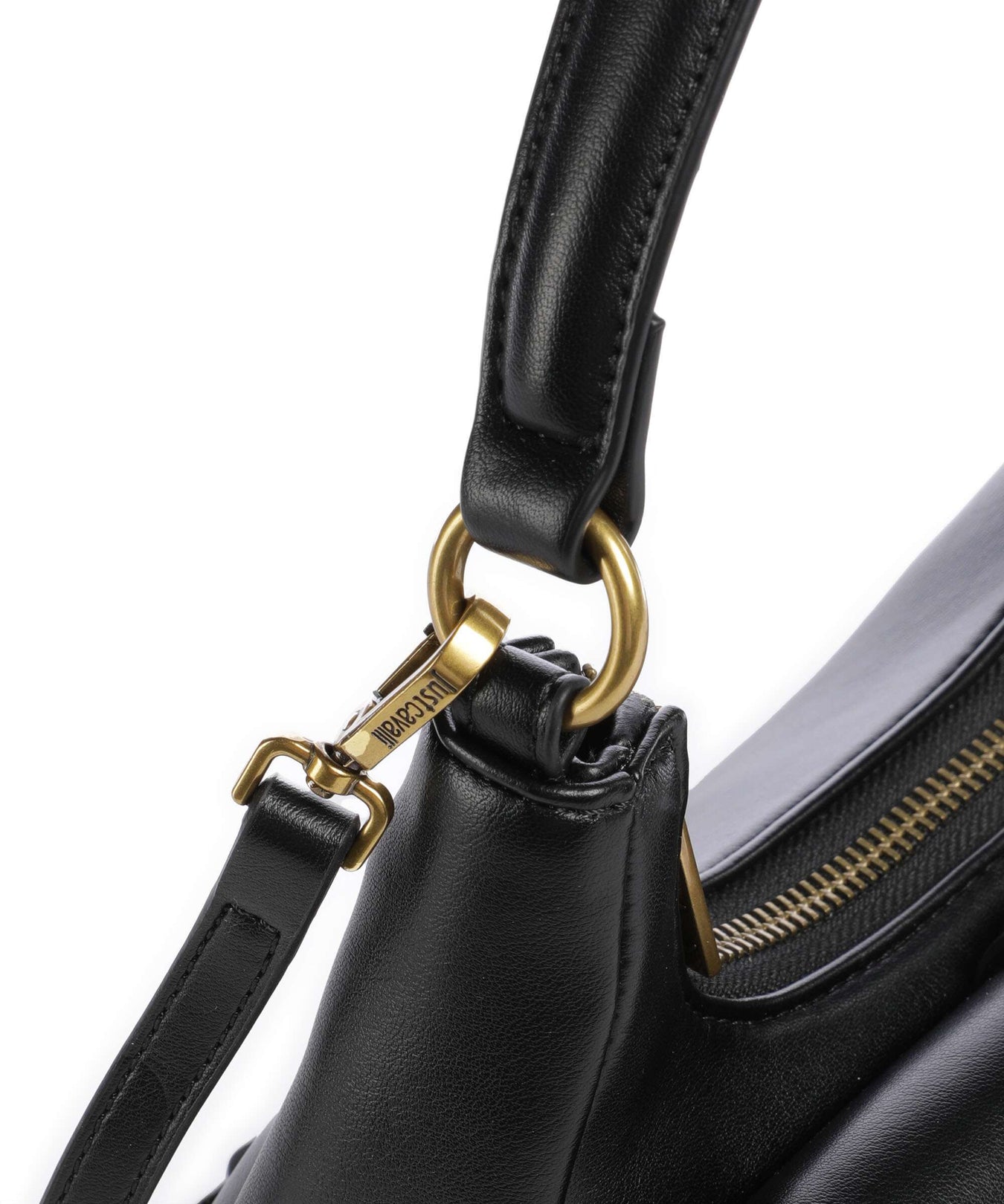Just Cavalli Iconic Snakes Shoulder bag black