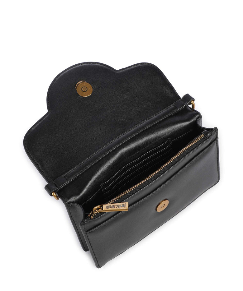 Just Cavalli Just Snake Crossbody bag black