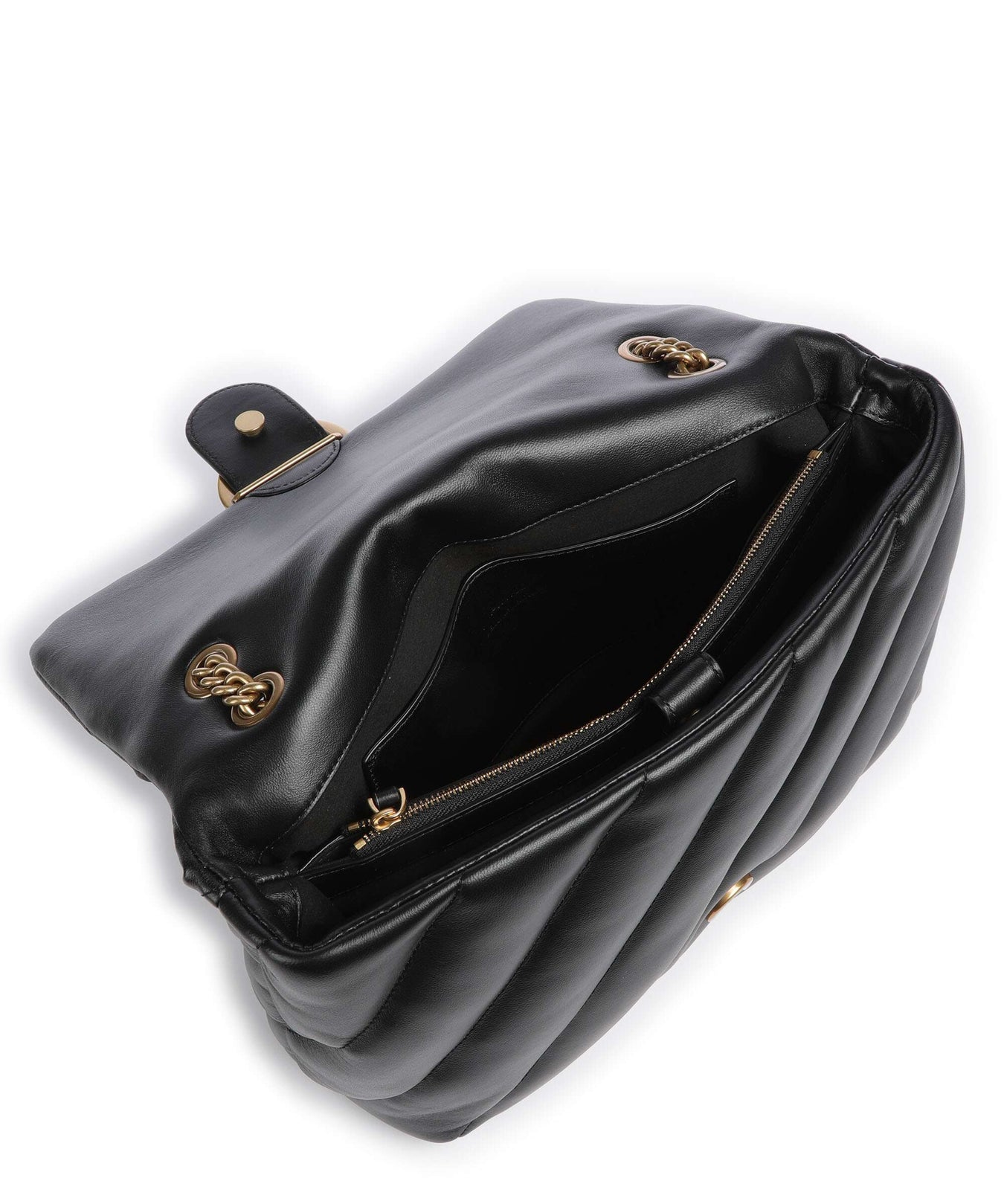 Pinko Love Puff Big Shoulder bag nero/antique gold