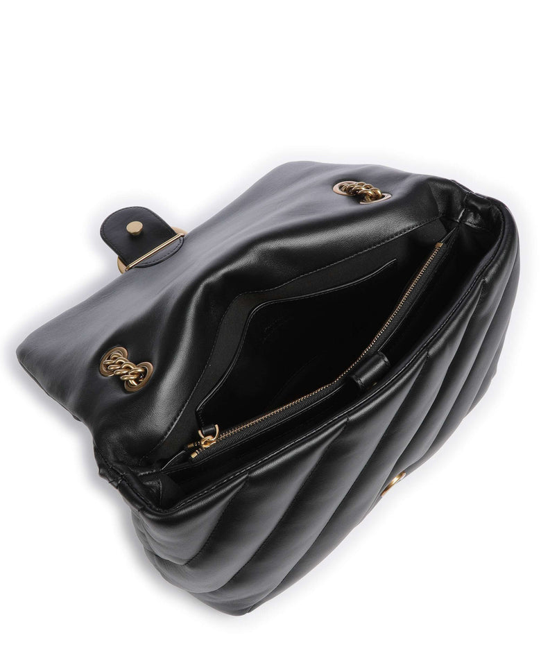 Pinko Love Puff Big Shoulder bag nero/antique gold