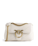 Pinko Love Puff Mini Torba preko ramena bianco seta/antique gold