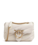 Pinko Love Puff Baby Torba preko ramena bianco seta/antique gold