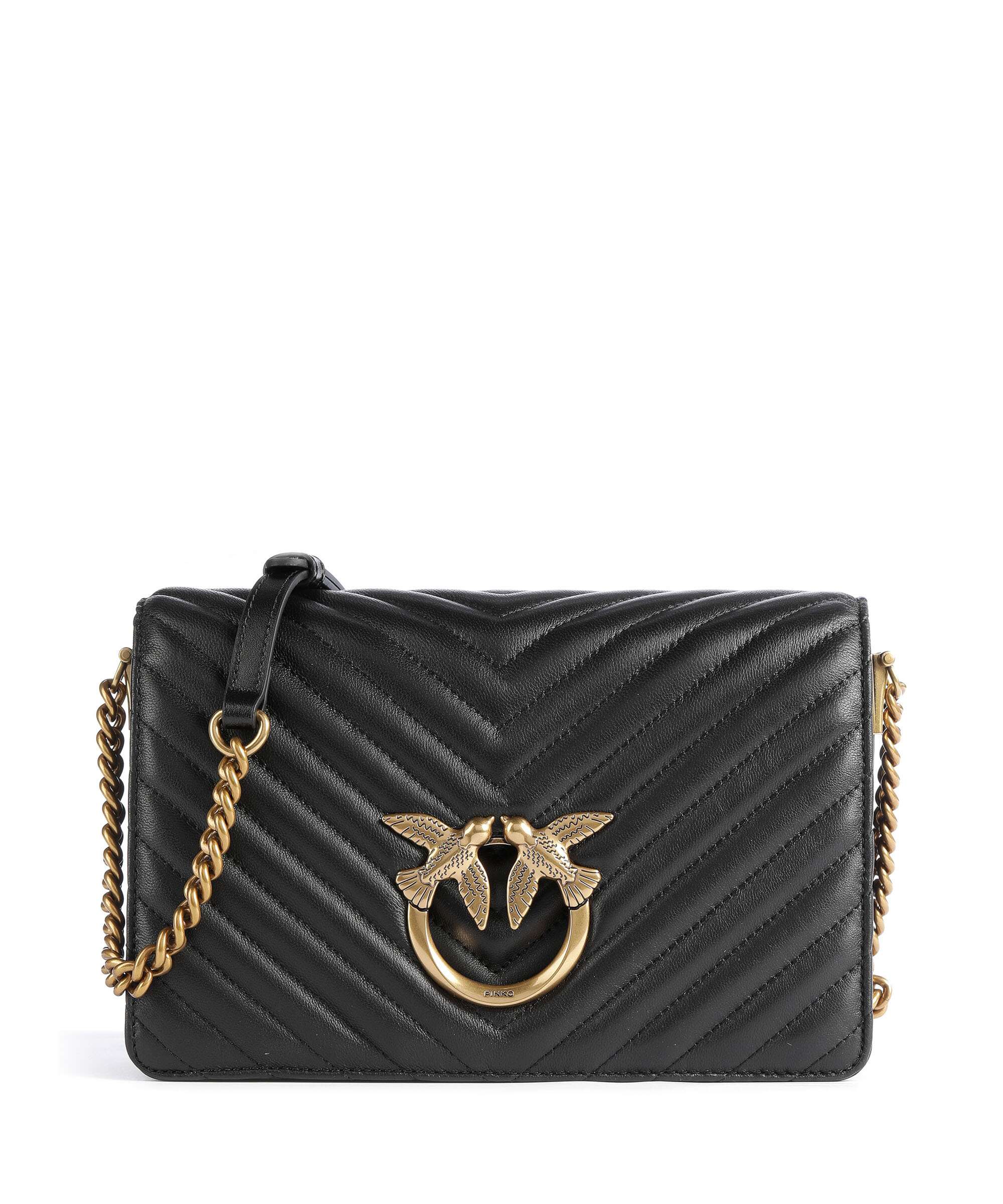 Pinko Love Click Classic Crossbody bag nero/antique gold