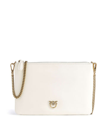 Pinko Flat Classic Torba preko ramena bianco seta/antique gold