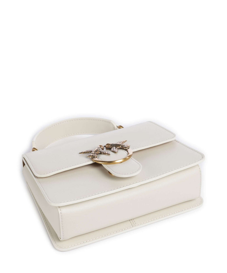 Pinko Love One Mini Handbag bianco seta/antique gold