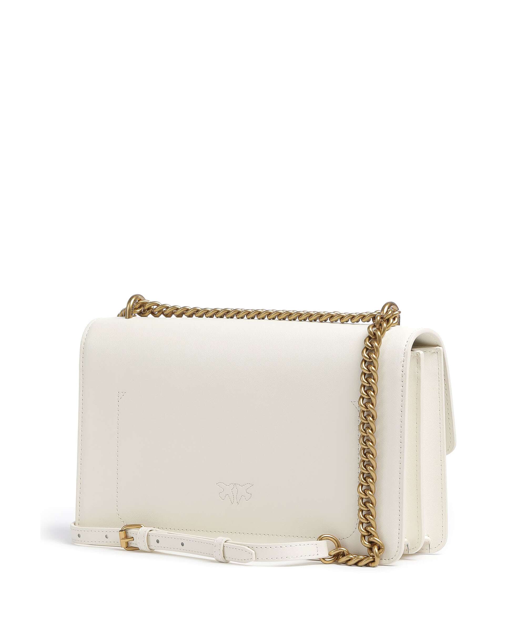 Pinko Love One Classic Shoulder bag bianco seta/antique gold