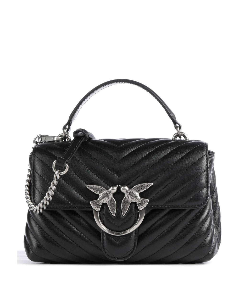 Pinko Love Lady Puff Mini Handbag nero/old silver