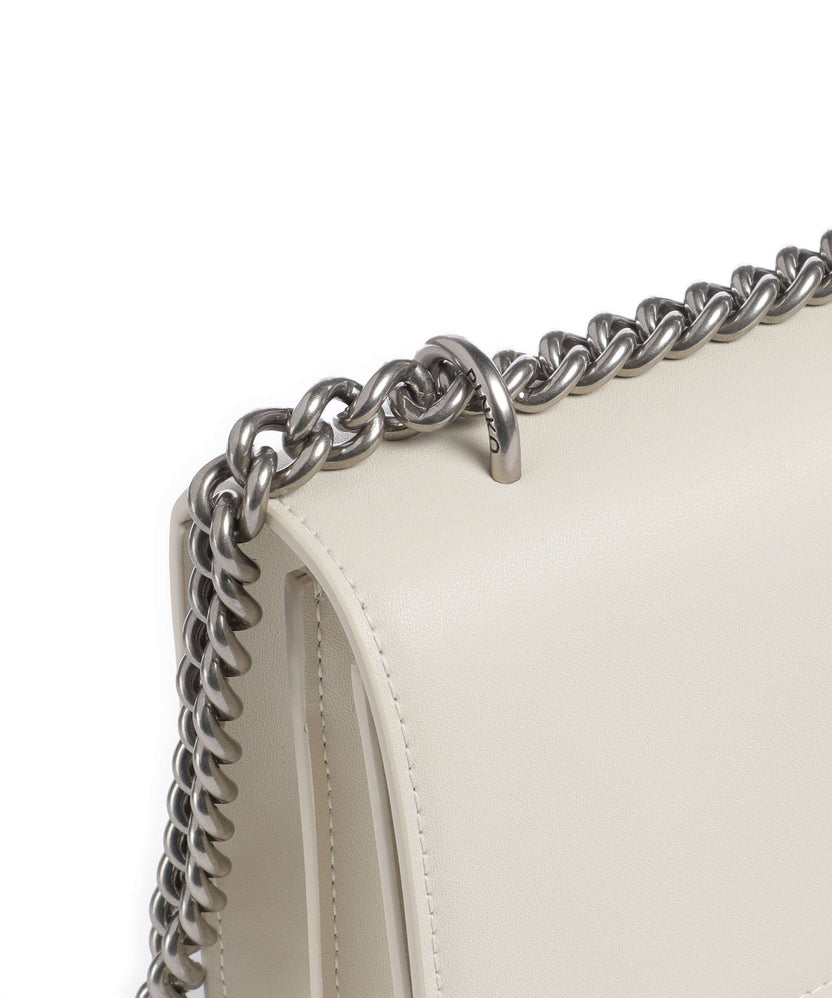 Pinko Love One Classic Shoulder bag bianco seta/old silver