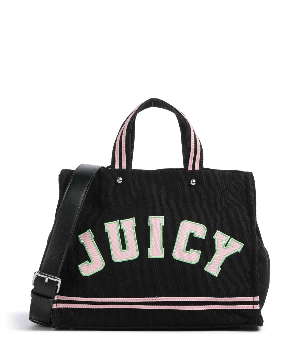 Juicy Couture Iris Patch Canvas M Handbag black/juicy pink