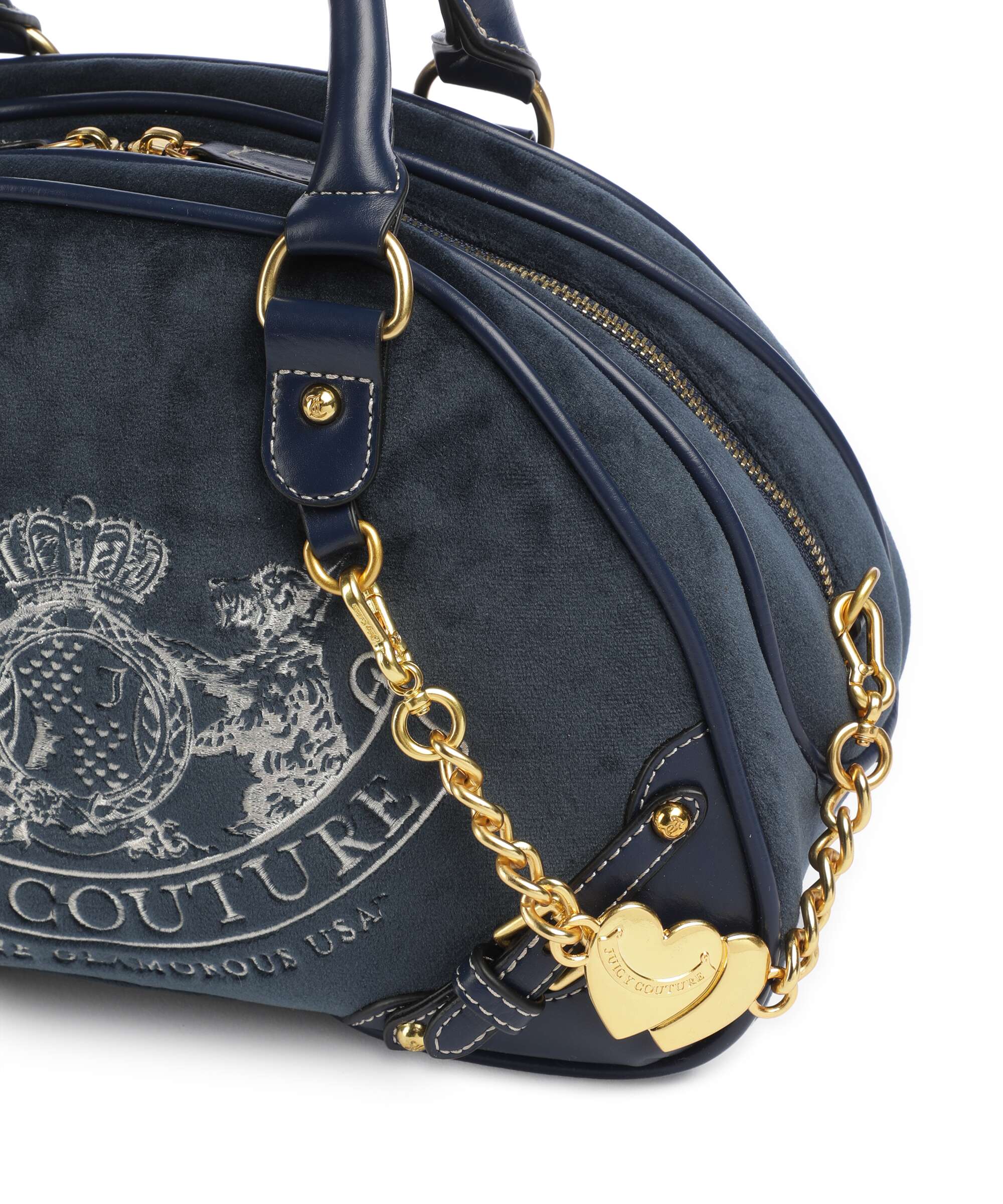 Juicy Couture Twig Narrative Velvet Handbag blue depths