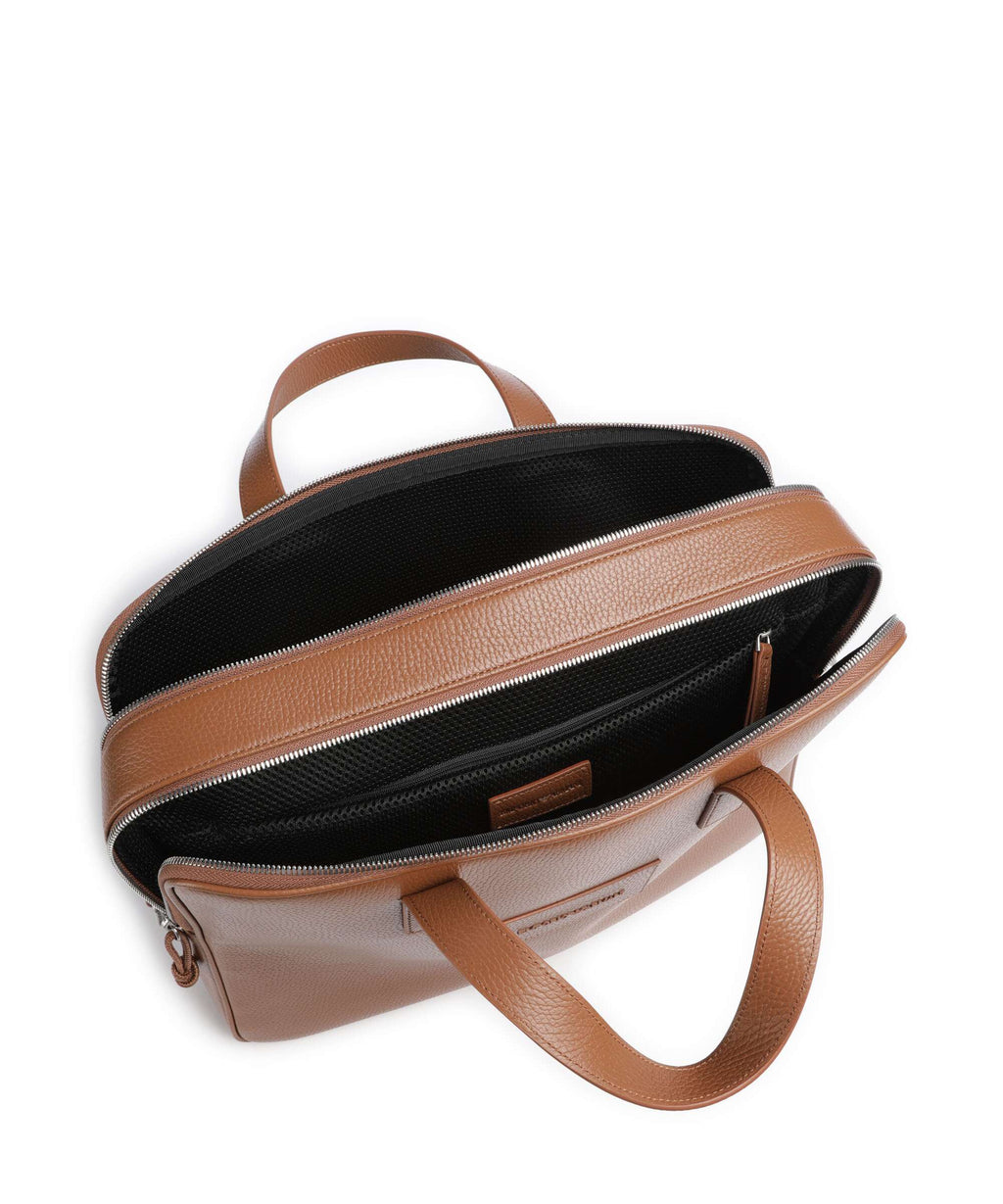 Emporio Armani Business Briefcase mocha bisque