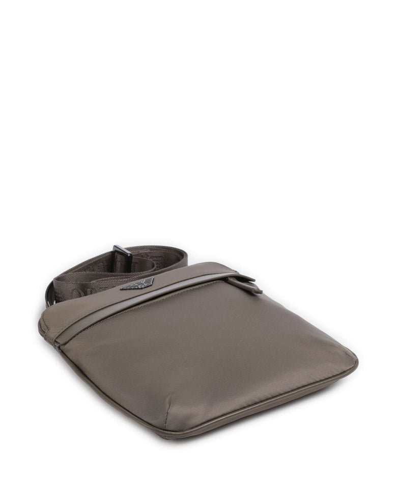 Emporio Armani Recycled Nylon Crossbody bag major brown