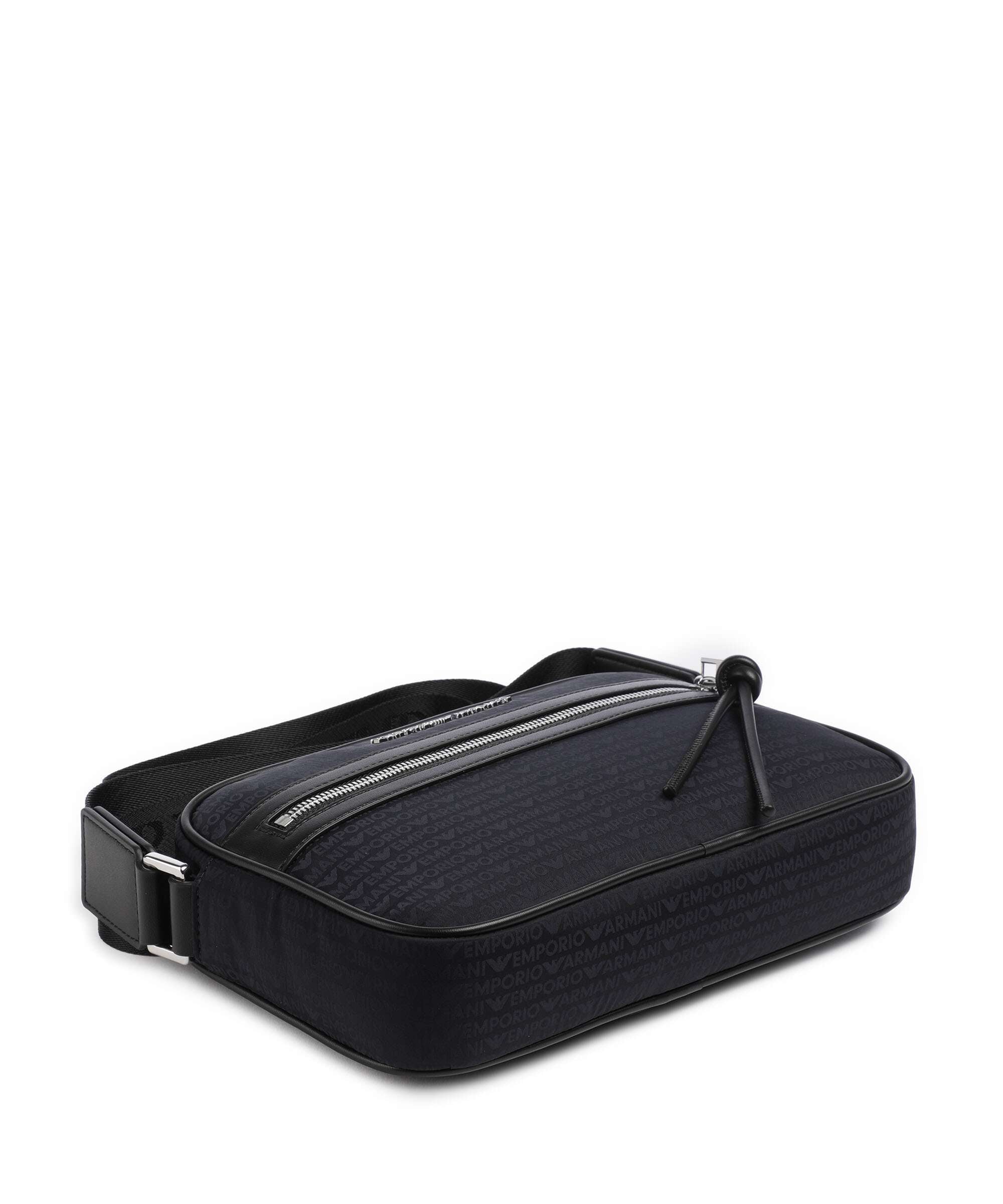 Emporio Armani Monogram Crossbody bag iconico blu navy
