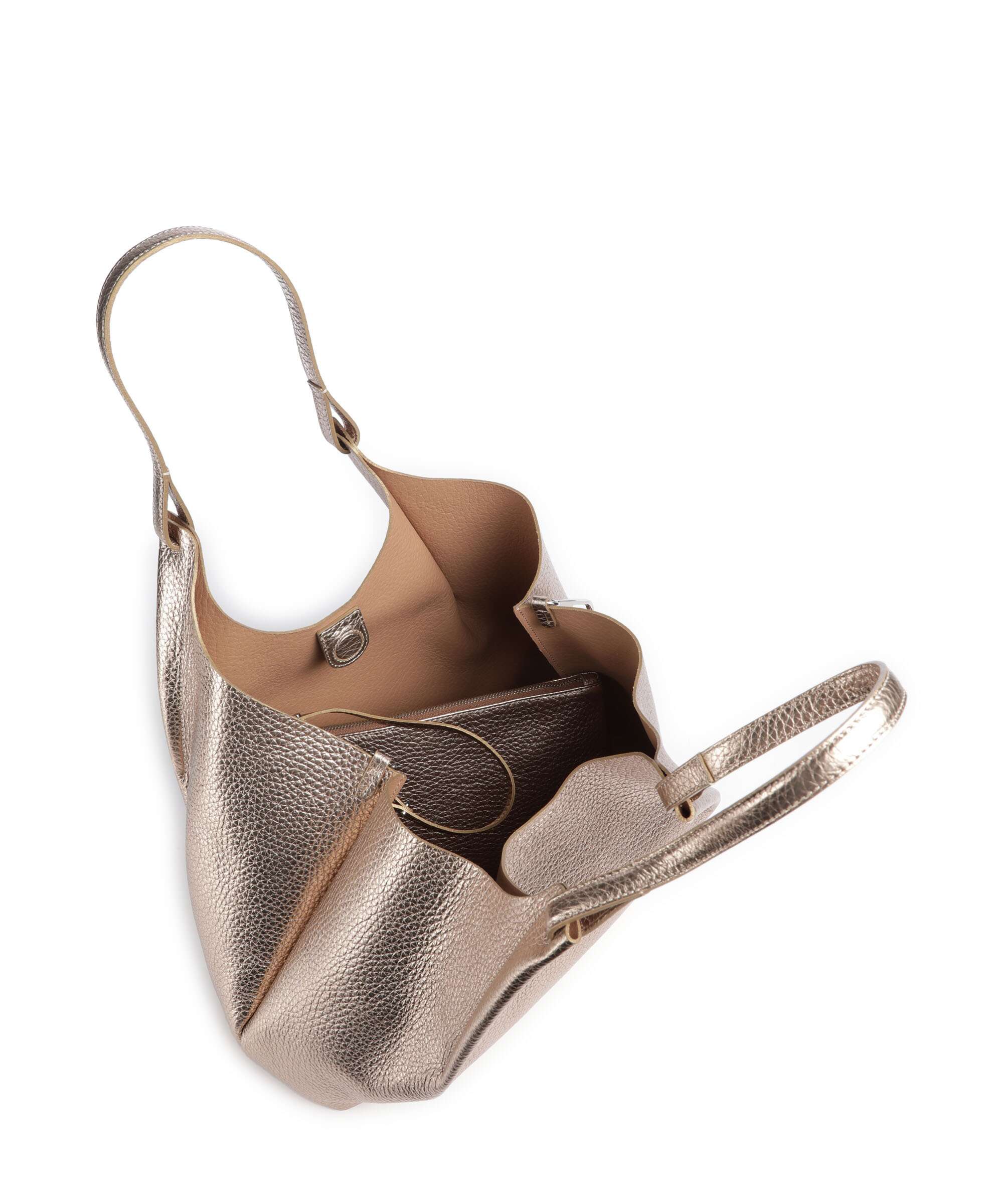 Gianni Chiarini Dua L Hobo bag mirage clay