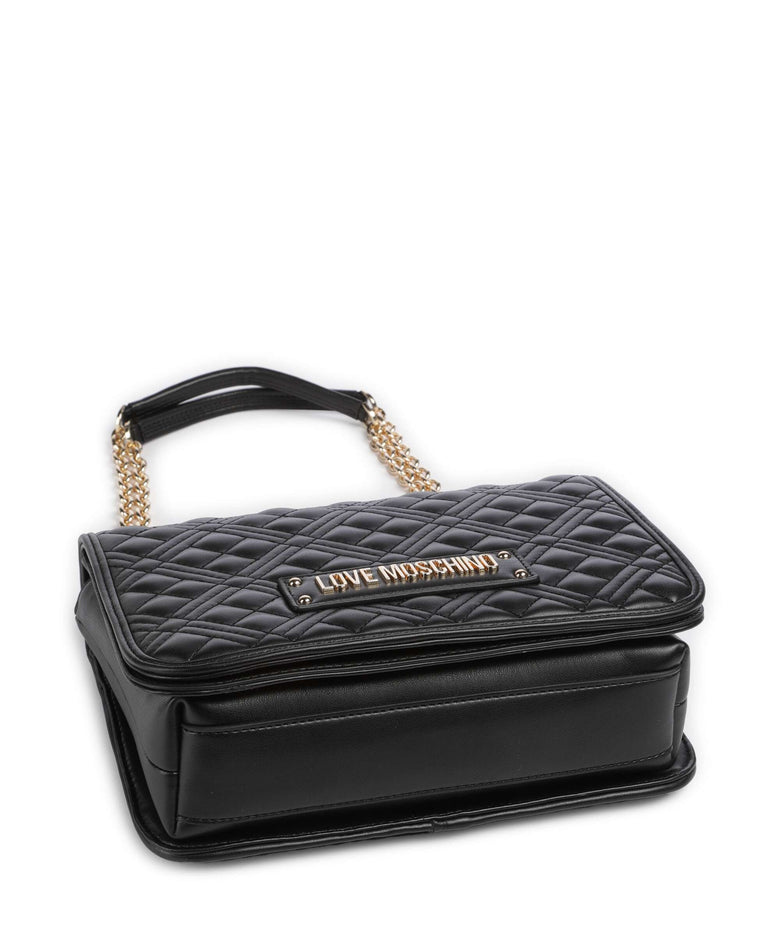 Love Moschino Quilted Laminated Shoulder bag nero
