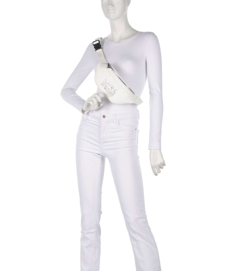 Love Moschino Prism Fanny pack bianco