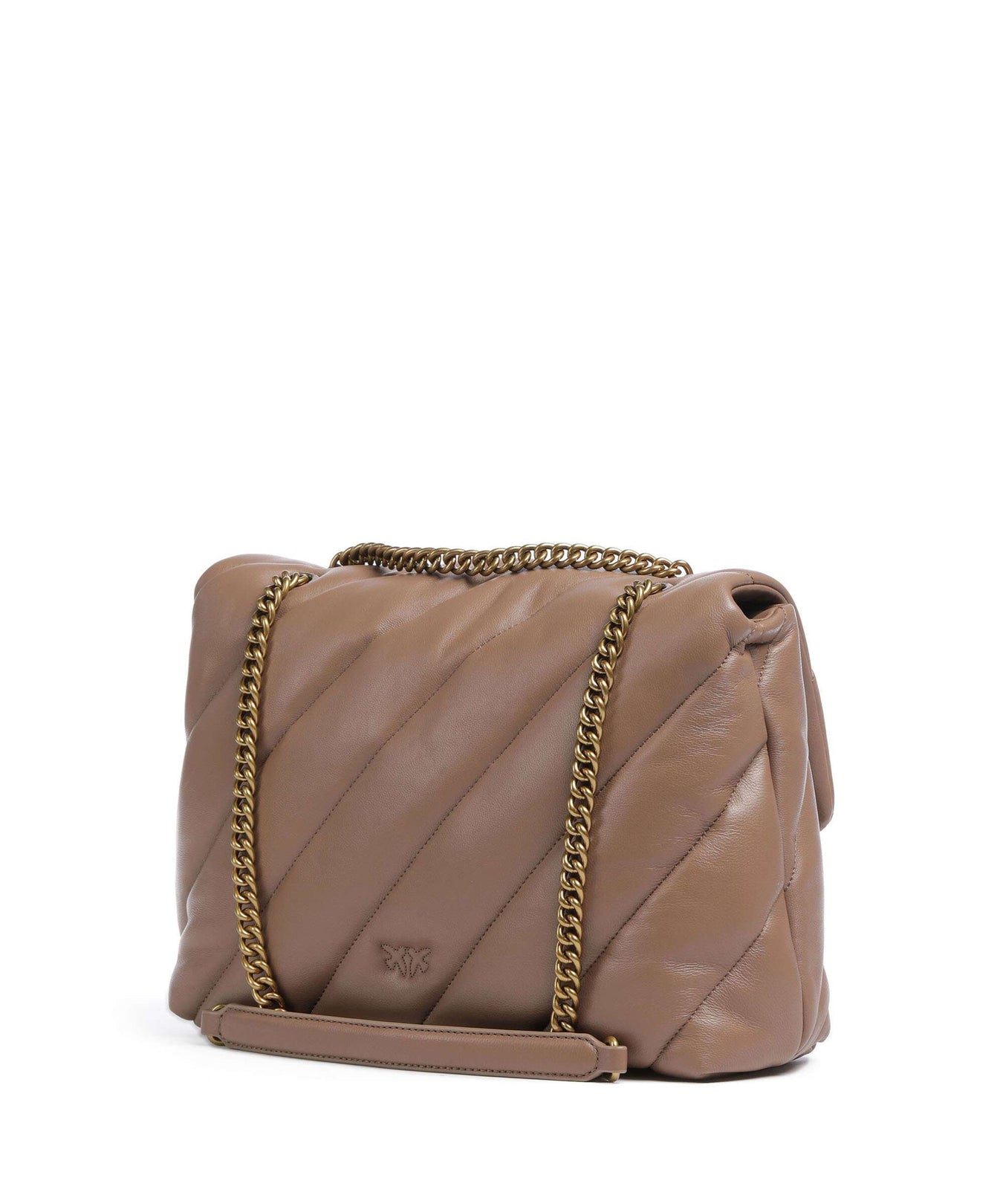 Pinko Love Puff Big Shoulder bag biscotto zenzero/antique gold