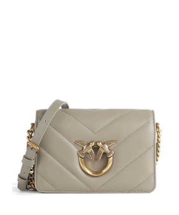 Pinko Love Click Mini Torba preko ramena noce/antique gold