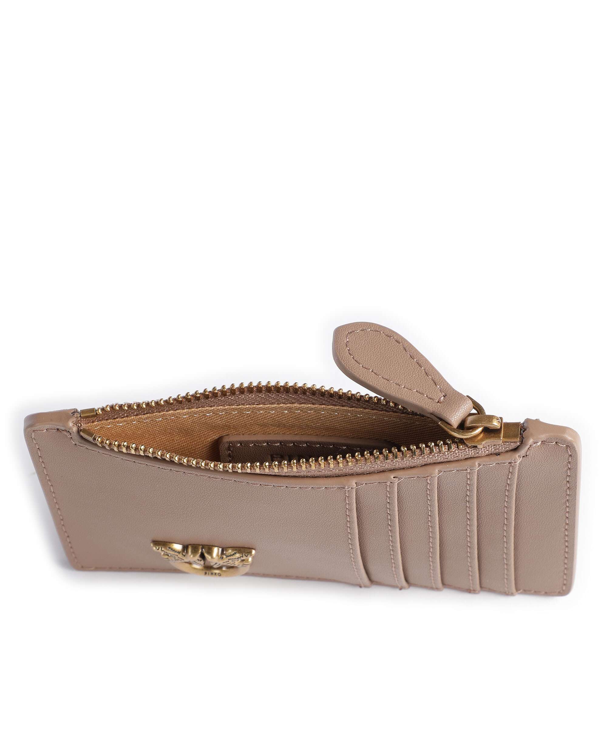 Pinko Airone Credit card holder biscotto zenzero/antique gold