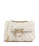 Pinko Love Puff Mini Torba preko ramena bianco seta/antique gold